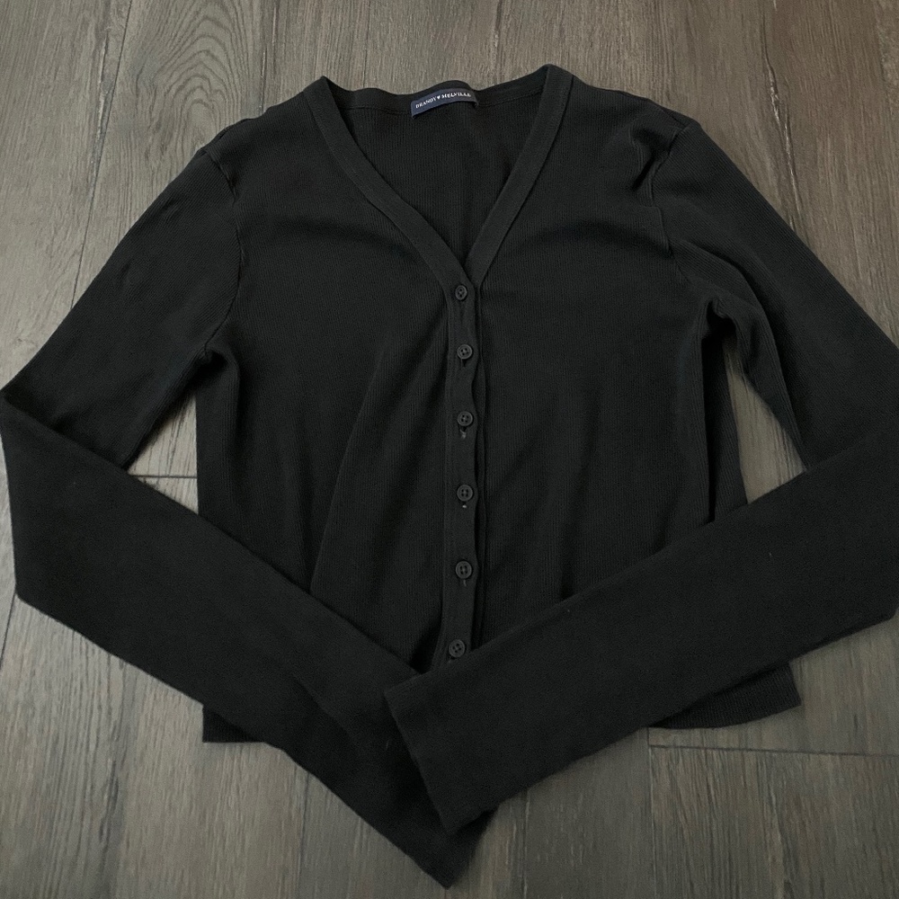 Brandy Melville Black Button Down Long Sleeve